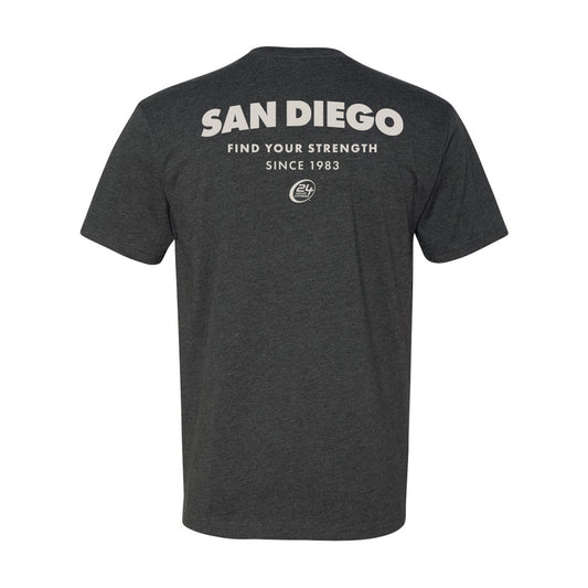 Regional Tee: San Diego - Charcoal