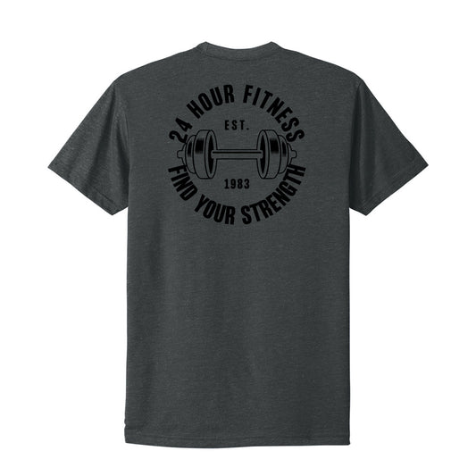 Find Your Strength EST 1983 Tee - Charcoal