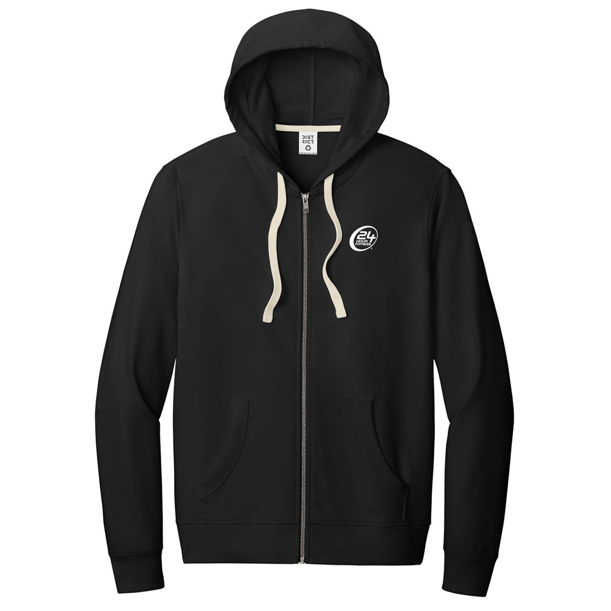 Re-Fleece Full-Zip Hoodie - Black