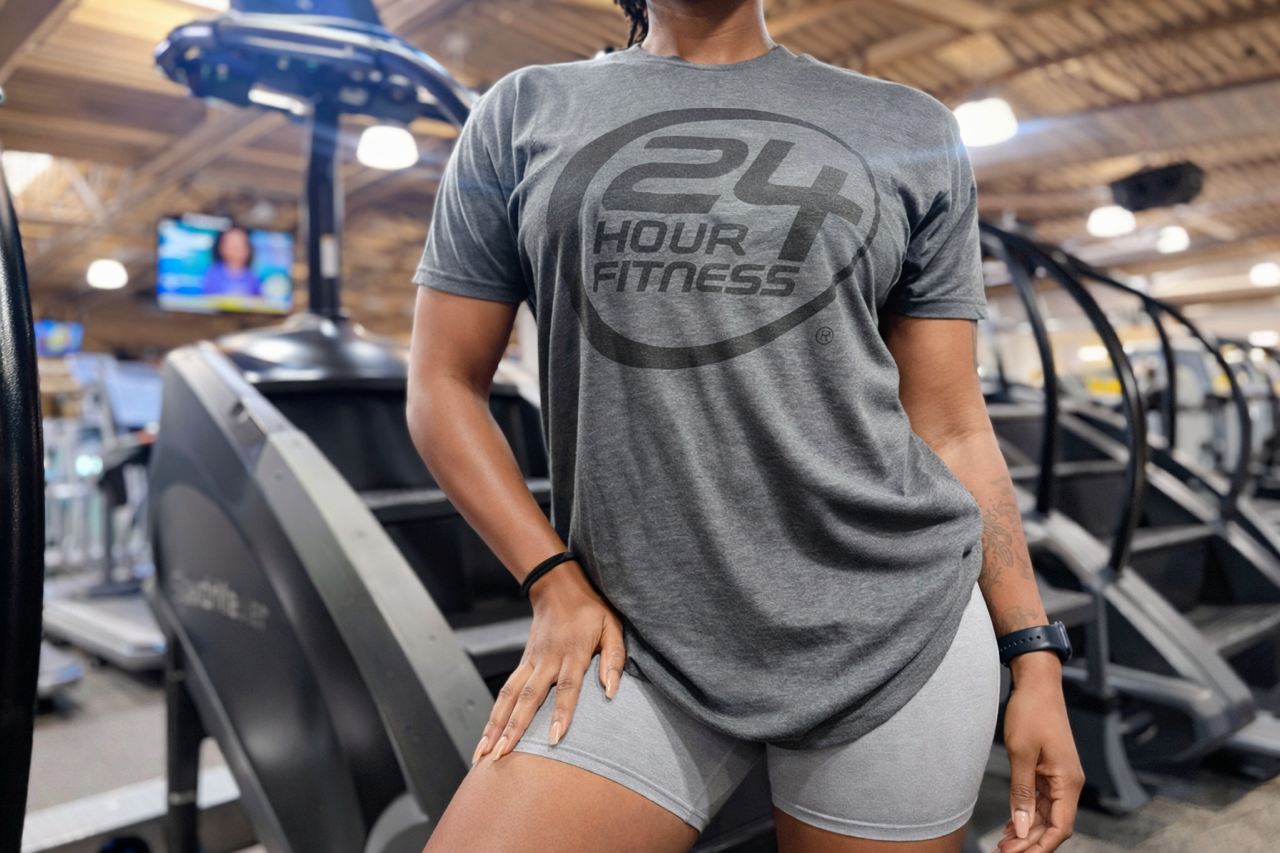 24 Hour Logo Tee - Charcoal